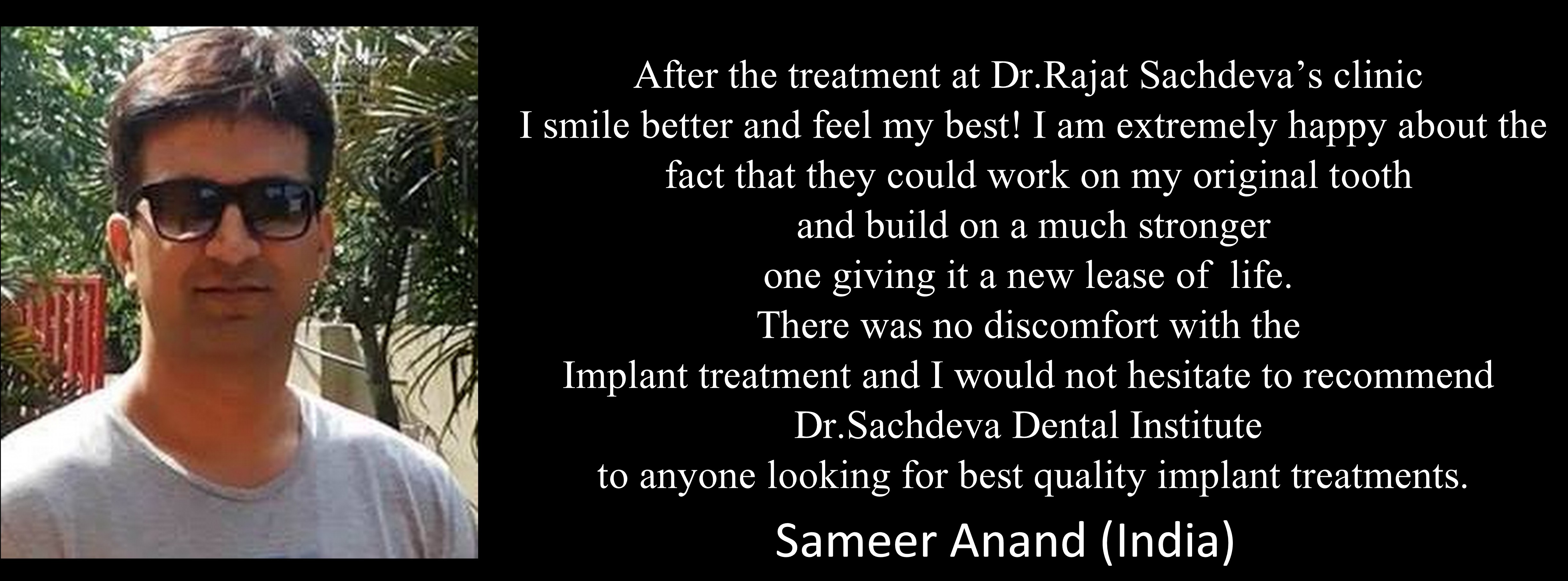 Dental Clinic in India, Dental Clinic Delhi, Patient Testimonial